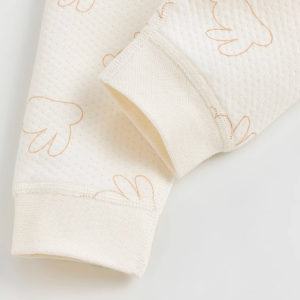 Rabbit Print Air Layer Full Front-Opening Set