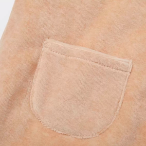 Velvet Quilted Hooded Top