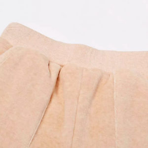 Velvet Quilted Baby Pants