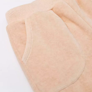 Velvet Quilted Baby Pants