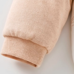 Deer Antler Print Quilted Stand Collar Romper