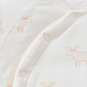 Deer Antler Print Quilted Wrap-Style Romper