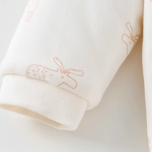 Deer Antler Print Quilted Wrap-Style Romper