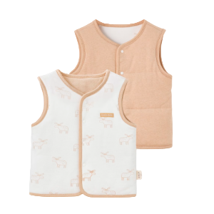 Deer Antler Print Reversible Quilted Vest