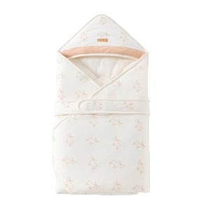 Deer Antler Print Quilted Swaddle Wrap