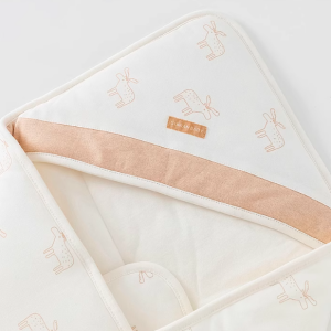 Deer Antler Print Quilted Swaddle Wrap