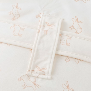 Deer Antler Print Quilted Swaddle Wrap
