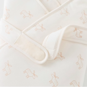 Deer Antler Print Quilted Swaddle Wrap