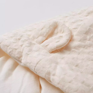 Checkered Quilted Wrap-Style Hooded Romper