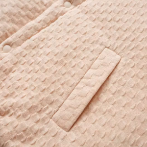 Checkered Quilted Baseball Jacket