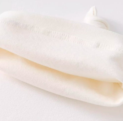 Newborn Soft Cotton Beanie Hat with Elastic Band - Natural Baby Clothing丨Pure, organic, dye-free care, cozy and gentle for babies