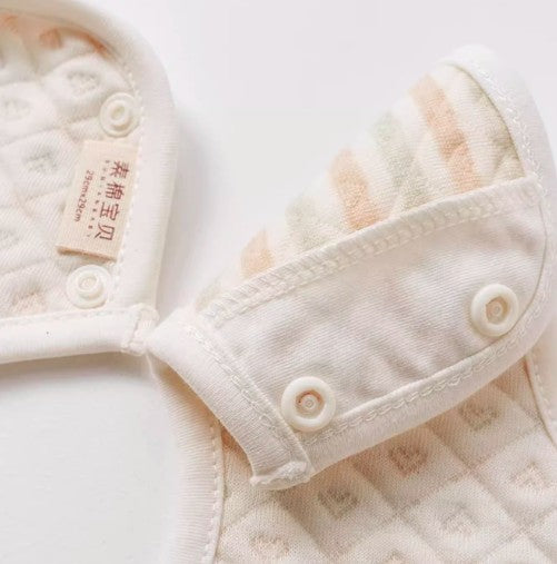360-Degree Air-Layer Baby Bib for Complete Coverage - Natural Baby Clothing丨Pure, organic, dye-free care, cozy and gentle for babies