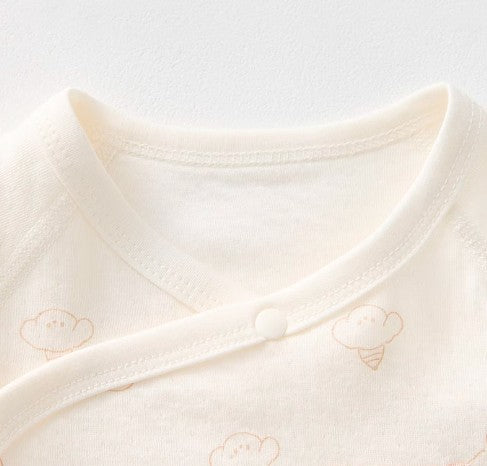 Newborn Tie-Wrap Clothing Set for Easy Changing - Natural Baby Clothing丨Pure, organic, dye-free care, cozy and gentle for babies