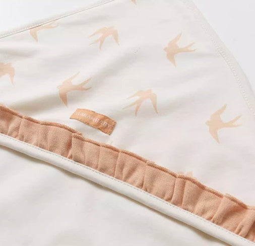 Double-Layered Cotton Baby Blanket with Soft and Warm Design - Natural Baby Clothing丨Pure, organic, dye-free care, cozy and gentle for babies