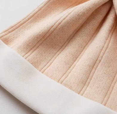 Newborn Soft Cotton Beanie with Elastic Band for Comfort - Natural Baby Clothing丨Pure, organic, dye-free care, cozy and gentle for babies