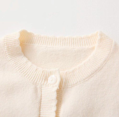 Long-Sleeved Knitted Romper for Comfort and Warmth - Natural Baby Clothing丨Pure, organic, dye-free care, cozy and gentle for babies