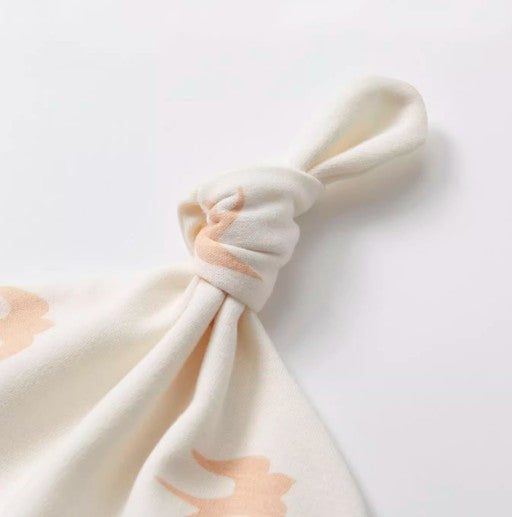 Newborn Soft Cotton Beanie with Elastic Band for Comfortable Fit - Natural Baby Clothing丨Pure, organic, dye-free care, cozy and gentle for babies