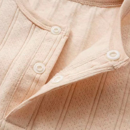 Baby Long Sleeve Crewneck Base Layer Top for Comfort - Natural Baby Clothing丨Pure, organic, dye-free care, cozy and gentle for babies