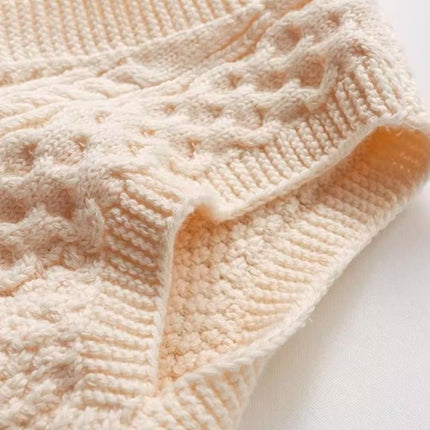 Natural Cotton Knitted Front-Opening Vest with Adjustable Closure for Versatile Layering - Natural Baby Clothing丨Pure, organic, dye-free care, cozy and gentle for babies