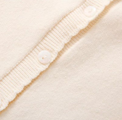 Long-Sleeved Knitted Romper for Comfort and Warmth - Natural Baby Clothing丨Pure, organic, dye-free care, cozy and gentle for babies