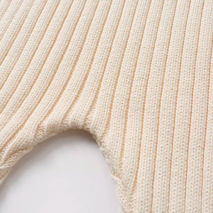 Baby Knit Pants with Soft and Stretchy Fabric for Comfort - Natural Baby Clothing丨Pure, organic, dye-free care, cozy and gentle for babies