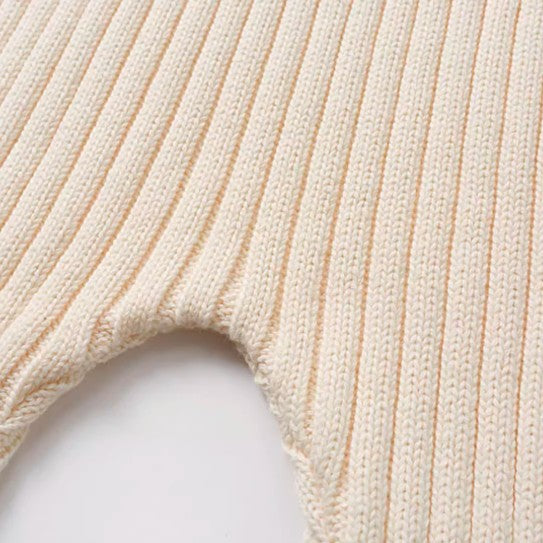 Baby Knit Pants with Soft and Stretchy Fabric for Comfort - Natural Baby Clothing丨Pure, organic, dye-free care, cozy and gentle for babies