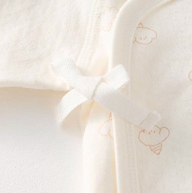 Newborn Tie-Wrap Clothing Set for Easy Changing - Natural Baby Clothing丨Pure, organic, dye-free care, cozy and gentle for babies