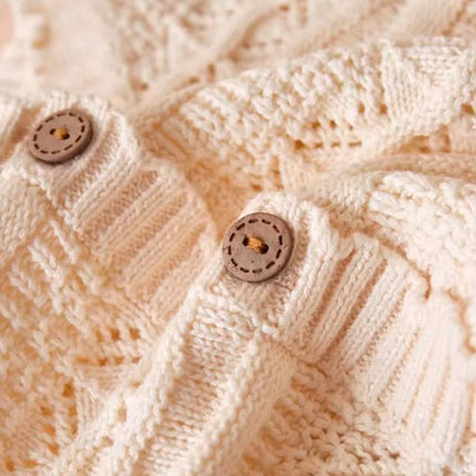 Knit Frilled Vest with Frilled Edges for Baby - Natural Baby Clothing丨Pure, organic, dye-free care, cozy and gentle for babies