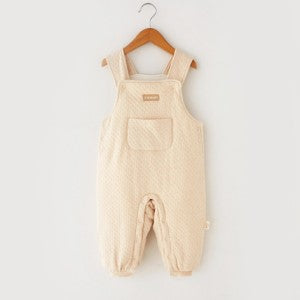 Checkered Quilted Overalls