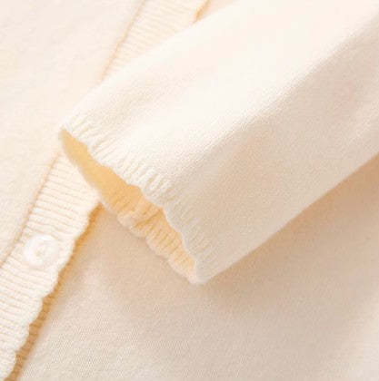 Long-Sleeved Knitted Romper for Comfort and Warmth - Natural Baby Clothing丨Pure, organic, dye-free care, cozy and gentle for babies