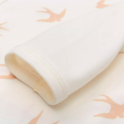 Baby Long Sleeve Tie-Back Top with Easy Diaper Access for Comfort - Natural Baby Clothing丨Pure, organic, dye-free care, cozy and gentle for babies