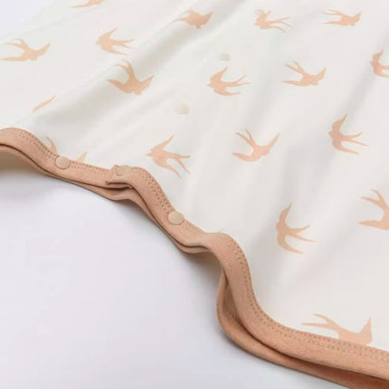 Baby Long-Sleeved Front-Opening Robe with Comfort and Warmth - Natural Baby Clothing丨Pure, organic, dye-free care, cozy and gentle for babies