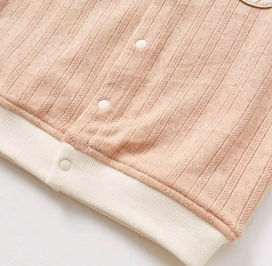 Stand-Up Collar Double-Layer Vest with Adjustable Fit for All Seasons - Natural Baby Clothing丨Pure, organic, dye-free care, cozy and gentle for babies