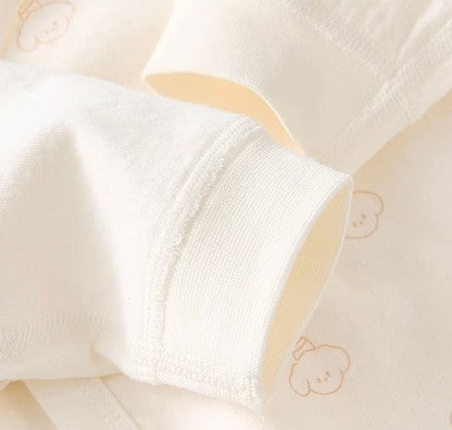 Baby Tie-Strap Onesie with Easy Diaper Change Feature - Natural Baby Clothing丨Pure, organic, dye-free care, cozy and gentle for babies