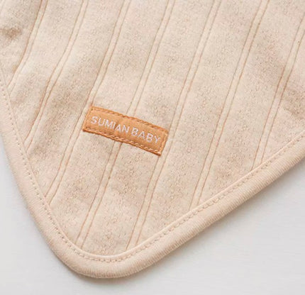 Infant Triangle Bib with Absorbent and Adjustable Design - Natural Baby Clothing丨Pure, organic, dye-free care, cozy and gentle for babies
