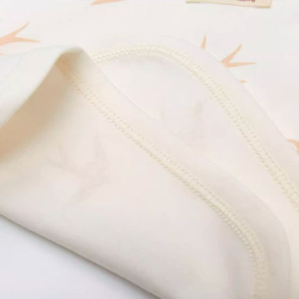 Baby Long Sleeve Tie-Back Top with Easy Diaper Access for Comfort - Natural Baby Clothing丨Pure, organic, dye-free care, cozy and gentle for babies