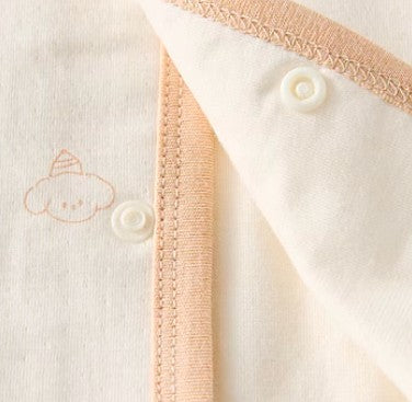 Baby Double-Layer Vest with Adjustable Closure for Comfort - Natural Baby Clothing丨Pure, organic, dye-free care, cozy and gentle for babies