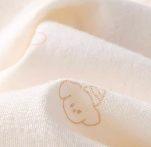 Newborn Soft Cotton Beanie Hat with Elastic Band - Natural Baby Clothing丨Pure, organic, dye-free care, cozy and gentle for babies