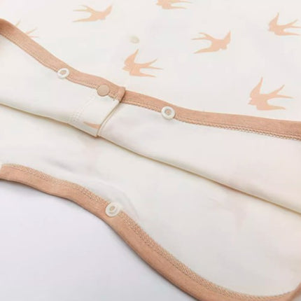 Baby Long-Sleeved Front-Opening Robe with Comfort and Warmth - Natural Baby Clothing丨Pure, organic, dye-free care, cozy and gentle for babies