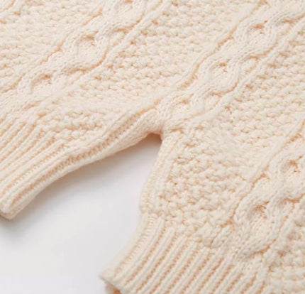 Natural Cotton Infants' Knitted Overalls Shorts with Adjustable Straps for Comfort and Versatility - Natural Baby Clothing丨Pure, organic, dye-free care, cozy and gentle for babies