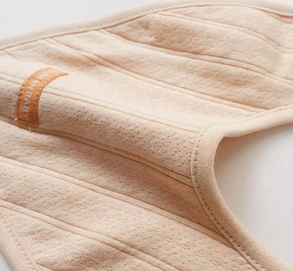 Infant Triangle Bib with Absorbent and Adjustable Design - Natural Baby Clothing丨Pure, organic, dye-free care, cozy and gentle for babies