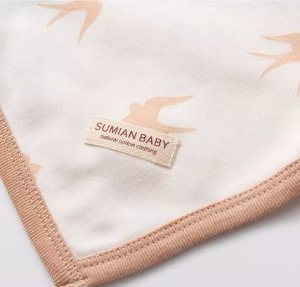 Triangle Bib with Soft Absorbent Material for Baby's Comfort - Natural Baby Clothing丨Pure, organic, dye-free care, cozy and gentle for babies