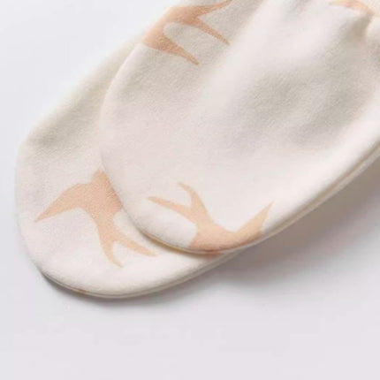 Newborn Mittens and Booties Set for Scratch Prevention and Warmth - Natural Baby Clothing丨Pure, organic, dye-free care, cozy and gentle for babies