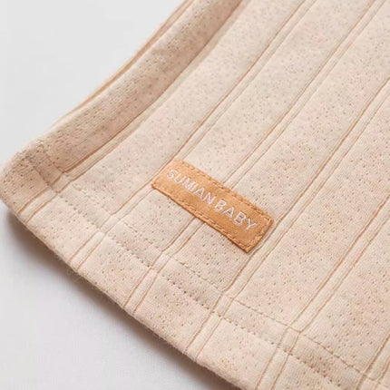 Baby Long Sleeve Crewneck Base Layer Top for Comfort - Natural Baby Clothing丨Pure, organic, dye-free care, cozy and gentle for babies