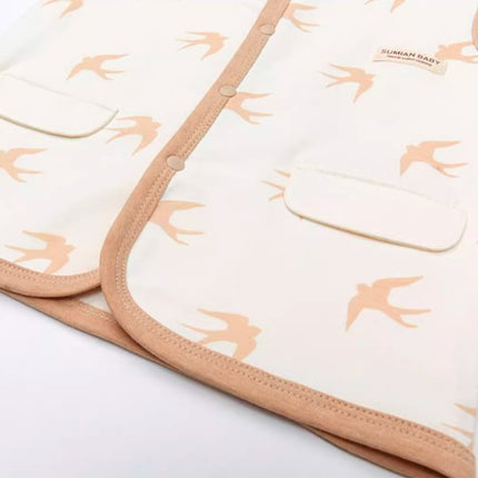 Double-Layer Vest with Adjustable Closure for Versatile Layering - Natural Baby Clothing丨Pure, organic, dye-free care, cozy and gentle for babies