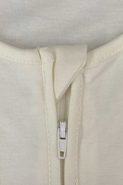 100% Pima Cotton Long Sleeve Baby Romper Two-way Zipper Jumpsuit