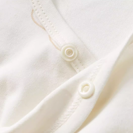 Autumn Winter Organic Cotton Warm Newborn Baby Romper Cute Cloud Dye-free Long Sleeve Jumpsuit - Natural Baby Clothing丨Pure, organic, dye-free care, cozy and gentle for babies