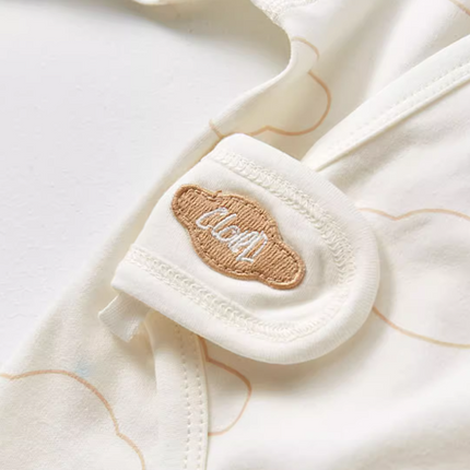Autumn Winter Organic Cotton Warm Newborn Baby Romper Cute Cloud Dye-free Long Sleeve Jumpsuit - Natural Baby Clothing丨Pure, organic, dye-free care, cozy and gentle for babies