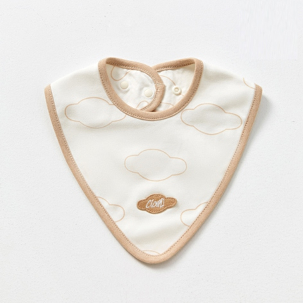 Double-Layer Cotton Triangle Drool Bib - Natural Baby Clothing丨Pure, organic, dye-free care, cozy and gentle for babies
