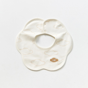 Double-Layer 360° Drool Bib - Natural Baby Clothing丨Pure, organic, dye-free care, cozy and gentle for babies